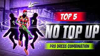 NEW NO TOP UP FREE DRESS COMBINATION LIKE LEGENDS FREE DRESS COMBINATION IN FREE FIRE  FF DRESS UP [upl. by Tortosa438]