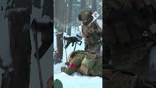 Ukraine Soldiers hold antisabotage drills at Belarus border [upl. by Nodroj]