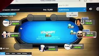 Club WPT  play poker on line for 2795 a month membership fee [upl. by Broderic862]