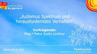 Autismus Spektrum und herausforderndes Verhalten [upl. by Beghtol]