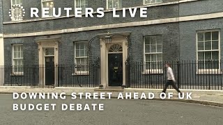 LIVE View of Downing Street ahead of the UK autumn budget debate [upl. by Bernj597]