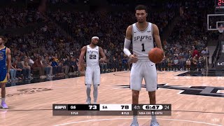 NBA 2K25 Gameday Mode  WARRIORS vs SPURS FULL GAME HIGHLIGHTS [upl. by So]