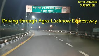 AgraLucknow Expressway  Driving on AgraLucknow Expressway  Longest Expressway of India [upl. by Ahsait]