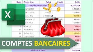 Suivi des comptes bancaires avec Excel [upl. by Adnical]