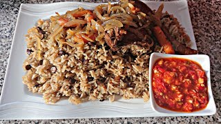 Riz gras au SoumaraSoumbala et poulet fumé [upl. by Fairley]