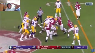 MOST STACKED COLLEGE FOOTBALL GAME EVER LSU vs Alabama 2019 Highlights REACTION [upl. by Gemma]