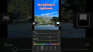 How to sky editing in lightroom app shorts trending youtubeshorts viralshorts [upl. by Brouwer]