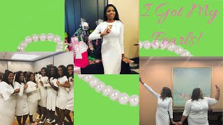 I FINALLY Became An AKA Alpha Kappa Alpha Sorority Inc Grad Chapter Experience 💚💕 [upl. by Elohc]