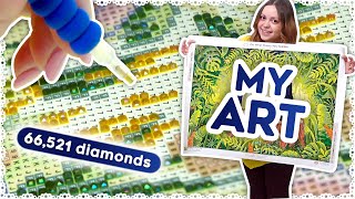 HUGE Diamond Painting in ONE WEEK [upl. by Weitman]