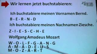 Deutsch lernen A1  buchstabieren [upl. by Rap730]