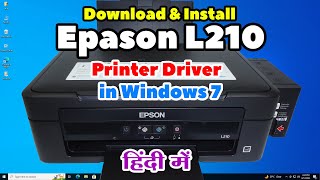 How to Download amp Install Epson L210 Printer Driver in Windows 7  Hindi [upl. by Atinaw600]