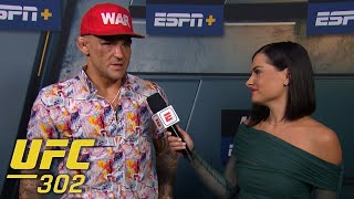 Dustin Poirier reflects on UFC 302 loss vs Islam Makhachev ‘That’s fighting’  ESPN MMA [upl. by Maril]