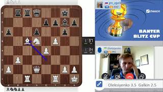 What a checkmate  GM Oleksiyenko vs GM Galkin Banter Blitz Cup [upl. by Aylsworth]