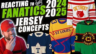 NHL Fanatics 20242025 Hockey Jersey Concepts [upl. by Fabiano]