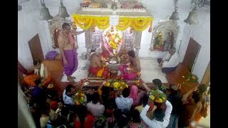 A crowd of devotees at Titwala Ganapati temple [upl. by Byron]