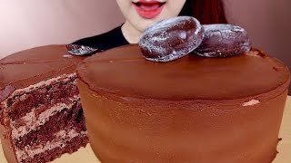 Sowon ASMR chocolate cake ice cream mochi mukbang bites only [upl. by Eidoj]