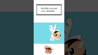 Goldeen evolves into Seaking  Pokemon Evolution Animation [upl. by Florrie78]