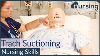 Tracheostomy Suctioning Nursing Skills [upl. by Cavanagh]