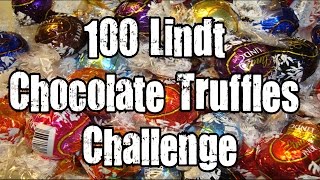 100 Lindt Chocolate Truffles Challenge [upl. by Yecniuq]