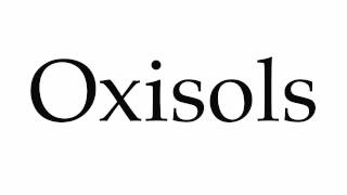 How to Pronounce Oxisols [upl. by Dorej]