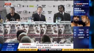 David Haye and Audley Harrison announce their World title fight 792010  Part 22 [upl. by Jeniffer]