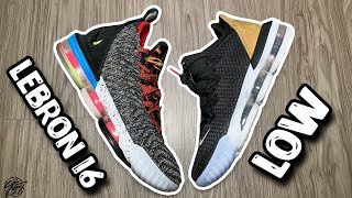 Nike Lebron 16 amp Lebron 16 LOW Comparison [upl. by Atsejam]