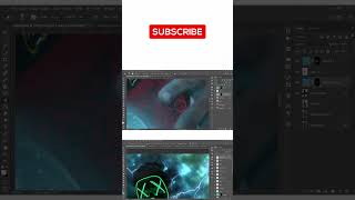 Photoshop Tutorial Create a Glowing Halloween Maskwith Pokémon Ball Halloween2024 PhotoshopHacks [upl. by Eimmelc]