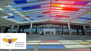 Tour of new LFT Lafayette regional airport terminal [upl. by Amelita645]