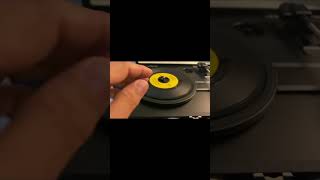 Supplied 45 RPM adapter location in Byron Statics Vinyl Record Player [upl. by Ahsieyn]