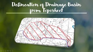 Delineation of Drainage Basin from Toposheet [upl. by Cleodell]