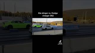 kia stinger vs dodge 14 mile [upl. by Anaihk]