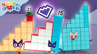 A QUADRA ESCALÓN  Aprenda a contar  Matemática para crianças  123  Numberblocks em português [upl. by Iand]