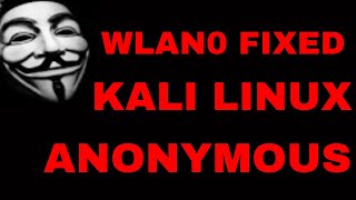 kalli Linux How to fix Wlan0 not showing in Kali Linux [upl. by Bay]