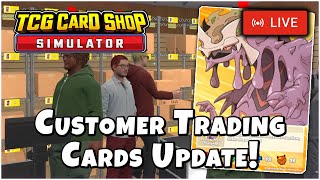 HITTING 2500 CARDS IN NEW UPDATE LIVE  TCG Card Shop Simulator [upl. by Sukey]