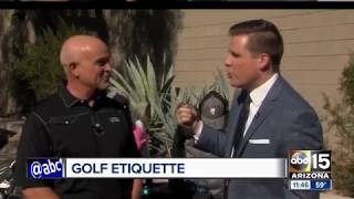 Quintero Golf Discusses Golf Etiquette with KNXVPHX ABC [upl. by Philan305]