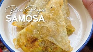 Rice paper Samosa  Samosa recipe The Gluten Free Samosas  Rice wrappers Samosa Shweta Phansalkar [upl. by Eissel306]