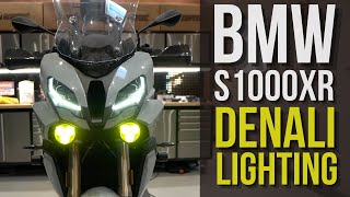 BMW S1000XR Denali D3 Bundle Installation with Tracker [upl. by Ardnosac513]