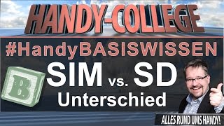 Unterschiede SIM vs SDCARD ☛ BASISWISSEN  Tutorial  🎓 [upl. by Idona]