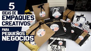 5 IDEAS CREATIVAS de Empaque para Entrega de Productos  Empaques Creativos para Pequeños Negocios [upl. by Anizor]