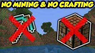 Tested Can You Beat Minecraft Without Mining OR Crafting [upl. by Schiffman321]