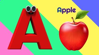 Phonics Song A is For Apple  ABC Alphabet Rhymes By abc songs [upl. by Ellesirg297]