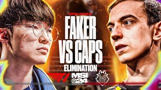 ELIMINATION SERIES  T1 VS G2 MSI 2024 REMATCH  CAEDREL [upl. by Ariaek]