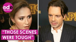 Sebastian Stan and Maria Bakalova Discuss Controversial Scenes in New Trump Biopic [upl. by Neff24]