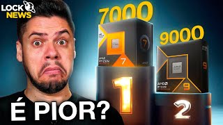 RYZEN 9000 PIOR que RYZEN 7000 em JOGOS [upl. by Ylrebmek]