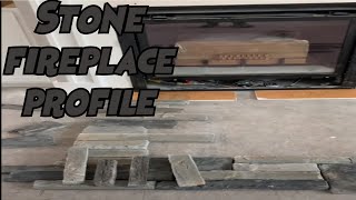 BRICKLAYING Tricks With Bricks Stone fireplace profile [upl. by Ecidnak]