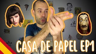 La Casa de Papel Episode 1 Explained  Intermediate Spanish  TV Shows 6 [upl. by Ettenel106]