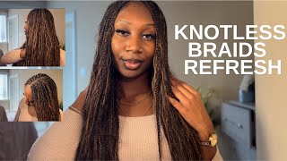 4 week Knotless Braids RefreshMK IMANI [upl. by Ayr325]