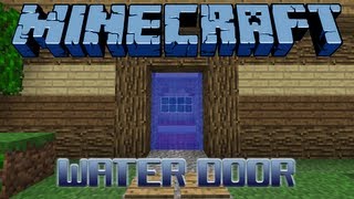 Minecraft Water Door [upl. by Ainwat]