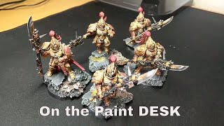 On the Paint DESK EP 1 Adeptus Custodes Custodian Guard [upl. by Gerbold]