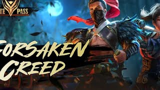 Forsaken Creed  Free Fire official elite pass 24 [upl. by Kermy]